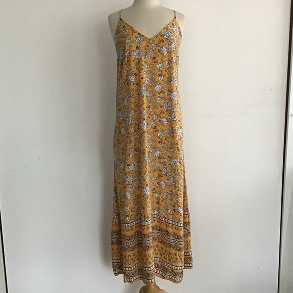 Y2K,90’s Boho Old Navy Sweetheart Neck Crisscross Adjustable Strap Maxi Dress L - Picture 1 of 11